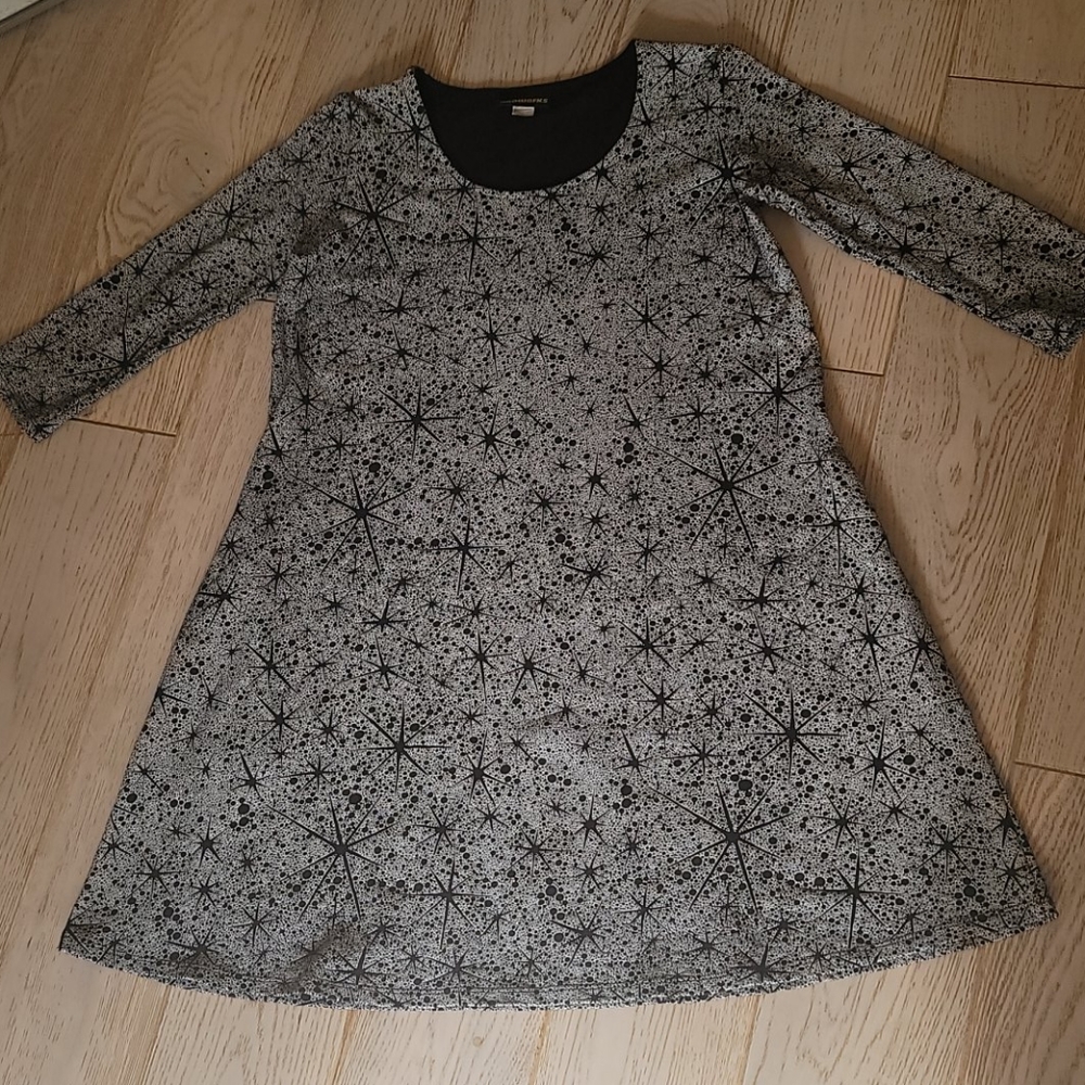 Nooworks Galaxy star burst print swing mini dress
